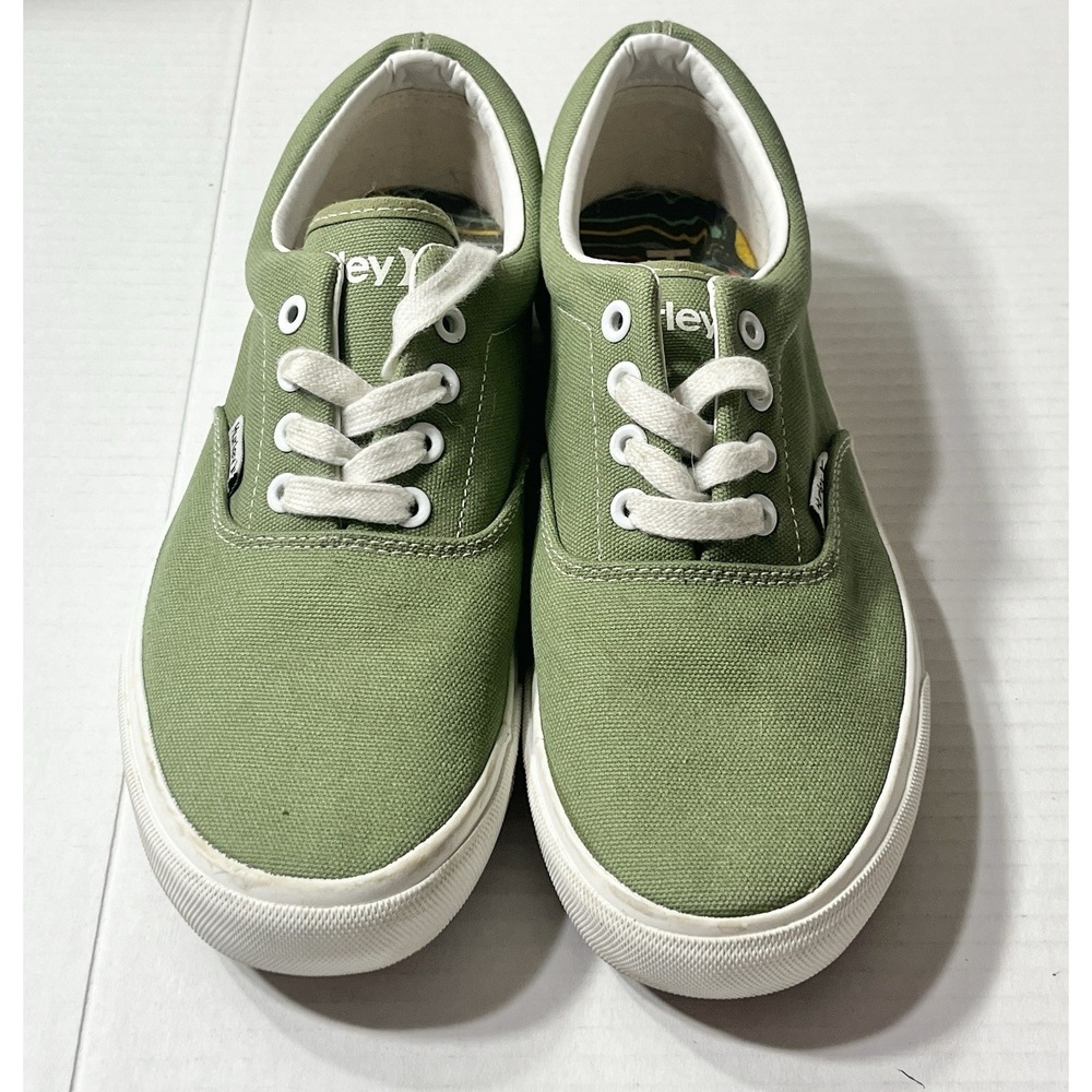 Hurley Marley Sneakers‎ Men's 7 Olive Green Lace Up Skateboarding Canvas Punk